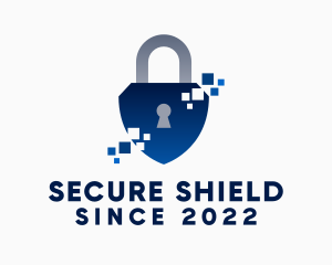 Pixel Protection Padlock logo