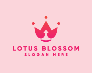 Royal Lotus Crown logo design