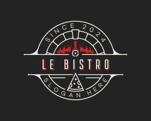 Pizzeria Food Bistro logo design