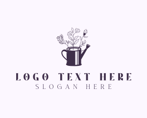 Flower Garden Watering Can logo