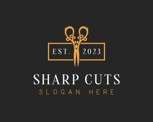 Upscale Barber Shears logo