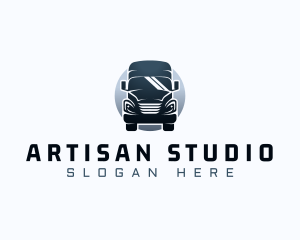 Courier Truck Automotive logo design