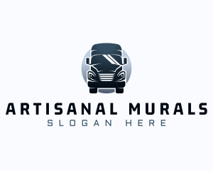 Courier Truck Automotive logo design