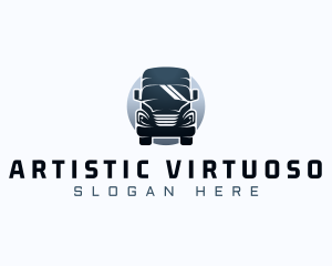 Courier Truck Automotive logo design