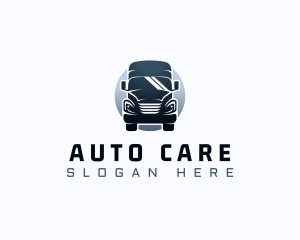 Courier Truck Automotive logo design