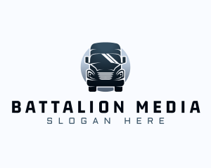 Courier Truck Automotive logo design