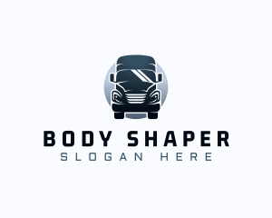 Courier Truck Automotive logo design