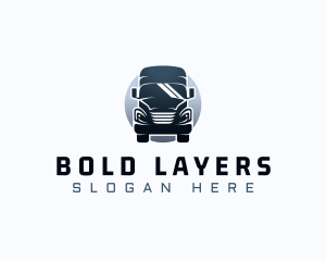 Courier Truck Automotive logo design