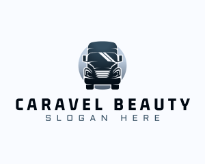 Courier Truck Automotive logo design