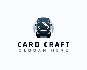 Courier Truck Automotive logo design