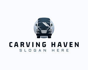 Courier Truck Automotive logo design