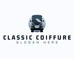 Courier Truck Automotive logo design