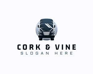 Courier Truck Automotive logo design