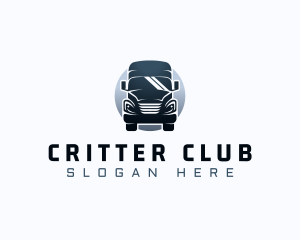 Courier Truck Automotive logo design