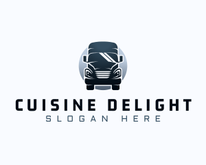 Courier Truck Automotive logo design