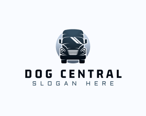 Courier Truck Automotive logo design