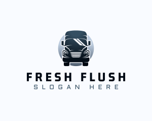 Courier Truck Automotive logo design