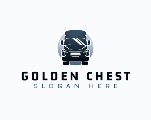 Courier Truck Automotive logo design