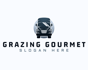 Courier Truck Automotive logo design