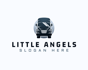 Courier Truck Automotive logo design