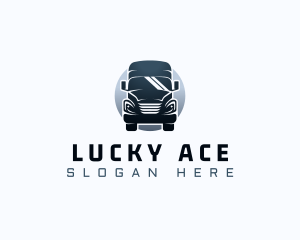 Courier Truck Automotive logo design