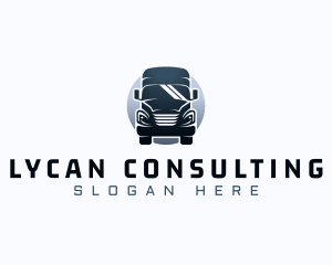 Courier Truck Automotive logo design