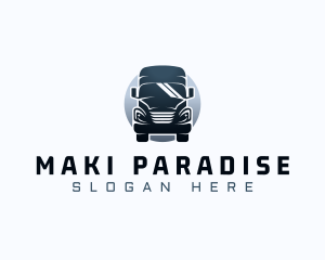 Courier Truck Automotive logo design