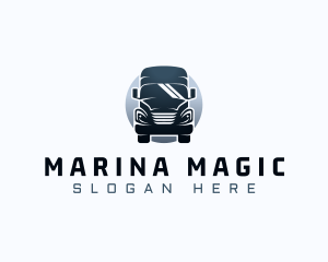 Courier Truck Automotive logo design