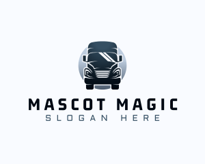 Courier Truck Automotive logo design