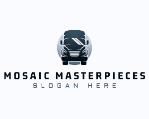 Courier Truck Automotive logo design