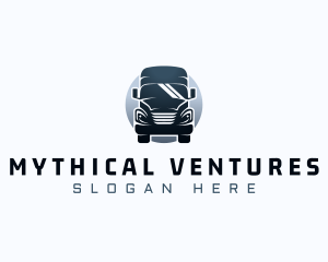 Courier Truck Automotive logo design