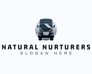 Courier Truck Automotive logo design