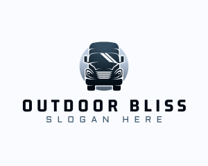 Courier Truck Automotive logo design