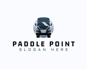 Courier Truck Automotive logo design