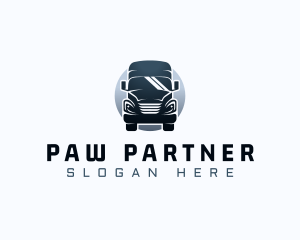 Courier Truck Automotive logo design