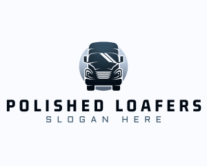 Courier Truck Automotive logo design