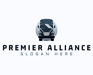 Courier Truck Automotive logo design