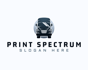 Courier Truck Automotive logo design