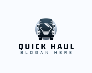 Courier Truck Automotive logo design