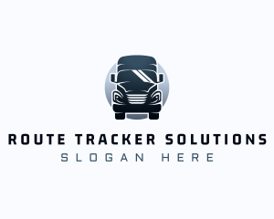 Courier Truck Automotive logo design