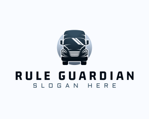 Courier Truck Automotive logo design