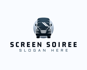 Courier Truck Automotive logo design