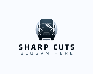 Courier Truck Automotive logo design