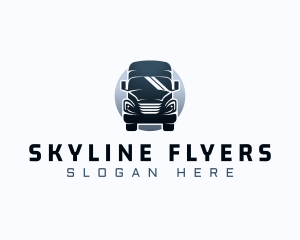 Courier Truck Automotive logo design