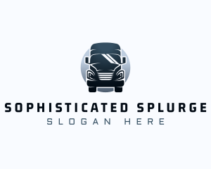 Courier Truck Automotive logo design