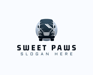 Courier Truck Automotive logo design