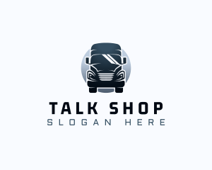 Courier Truck Automotive logo design