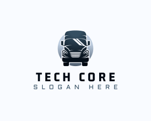 Courier Truck Automotive logo design