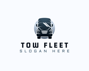 Courier Truck Automotive logo design