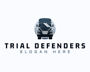 Courier Truck Automotive logo design